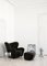 Set of Off White Sheepskin the Tired Man Lounge Chair by Lassen, Image 11