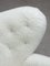 Set of Off White Sheepskin the Tired Man Lounge Chair by Lassen, Image 8