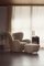 Set of Off White Sheepskin the Tired Man Lounge Chair by Lassen, Image 14