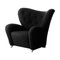 Set of Dark Grey Hallingdal the Tired Man Lounge Chair by Lassen 3