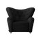 Set of Dark Grey Hallingdal the Tired Man Lounge Chair by Lassen 2