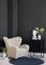 Set of Dark Grey Hallingdal the Tired Man Lounge Chair by Lassen 5
