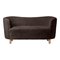 Mingle Sofa aus Espresso Schaffell und Eiche natur von Lassen 2