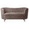 Sahara Sheepskin and Natural Oak Mingle Sofa by Lassen 1