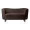 Espresso Sheepskin and Smoked Oak Mingle Sofa by Lassen 2