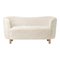 Off White Sheepskin and Natural Oak Mingle Sofa by Lassen 2