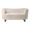 Moonlight Sheepskin and Smoked Oak Mingle Sofa by Lassen 2