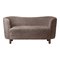 Sahara Sheepskin and Smoked Oak Mingle Sofa by Lassen 2