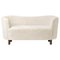 Off White Sheepskin and Smoked Oak Mingle Sofa by Lassen, Image 1