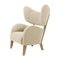 Beige Sahco Zero Natural Oak My Own Chair Lounge Chairs by Lassen, Set of 2, Image 2