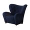 Blue Hallingdal the Tired Man Lounge Chair by Lassen, Set of 2 3