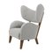 Light Grey Raf Simons Vidar 3 Smoked Oak My Own Lounge Chair by Lassen, Set of 2 2