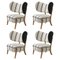 Dedar/Linear Tmbo Lounge Chairs by Mazo Design, Set of 4, Image 2