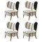 Dedar/Linear Tmbo Lounge Chairs by Mazo Design, Set of 4 1