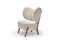 Moonlight Sheepskin Tmbo Lounge Chairs by Mazo Design, Set of 4, Image 3