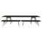 Marina Black Dining Table and Benches by Cools Collection, Set of 3 1