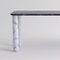 Large Black and White Marble Sunday Dining Table by Jean-Baptiste Souletie 3