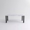 X Large White and Black Marble Sunday Dining Table by Jean-Baptiste Souletie 2
