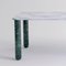 XLarge White and Green Marble Sunday Dining Table by Jean-Baptiste Souletie 3