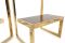 Brass G Side Tables from Belgochrom, 1970s, Set of 2, Image 3