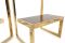 Tables d'Appoint G en Laiton de Belgochrom, 1970s, Set de 2 3