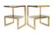 Brass G Side Tables from Belgochrom, 1970s, Set of 2, Image 1