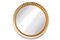 Miroir Vintage Rond Noir en Laiton 1