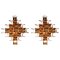 Copper Cassiope 9 Level Suspension Lamps by Sebastien Sauze, Set of 2 2