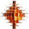 Copper Cassiope 9 Level Suspension Lamps by Sebastien Sauze, Set of 2 4