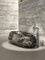 Bañera Tosca de travertino plateado de Marmi Serafini, Imagen 8