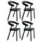Nude Dining Chair in Black by Made by Choice, Set of 4 1