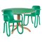 Spectrum Green Kolho Original Dining Chairs and Table by Made by Choice, Set of 3 1