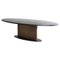 Opium Oval Table with Brass Detail by Van Rossum 1