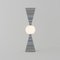 Lámpara de pie Olympic 67 de ónix blanco y reloj de arena de Sissy Daniele. Juego de 2, Imagen 2