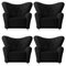Dark Grey Hallingdal the Tired Man Lounge Chair by Lassen, Set of 4 1