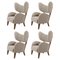 Poltrone My Own Chair Sahco Zero beige scuro di Lassen, set di 4, Immagine 1