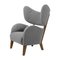 Grey Raf Simons Vidar 3 Smoked Oak My Own Chair Lounge Chair by Lassen, Set of 4, Image 2