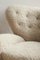 Fauteuil The Tired Man en Peau de Mouton Sahara par Lassen, Set de 4 3