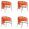Orange Mint Caribe Lounge Chair by Sebastian Herkner, Set of 4 1