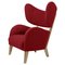 Fauteuil My Own Chair Raf Simons Vidar 3 en Chêne Naturel Rouge par Lassen 1