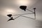 Deckenlampe mit 2 stillen Armen und 1 drehbaren gebogenen von Serge Mouille 2