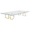 Brass and Glass Bagatto Coffee Table by Ilaria Bianchi 1