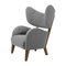 Grey Sahco Zero Smoked Oak My Own Chair Lounge Chair by Lassen 2