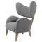 Grey Sahco Zero Natural Oak My Own Chair Lounge Chair by Lassen 1