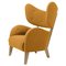 Orange Raf Simons Vidar 3 Natural Oak My Own Chair Lounge Chair by Lassen, Image 1