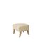 Sand and Natural Oak Sahco Zero Footstool by Lassen, Set of 4 3