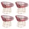 Fauteuil Circo Violet par Sebastian Herkner, Set de 4 1