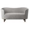 Grey Sahco Zero and Smoked Oak Mingle Sofa by Lassen, Image 1