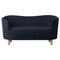 Blue Sahco Zero and Natural Oak Mingle Sofa by Lassen, Image 1