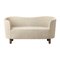 Beige Sahco Zero and Smoked Oak Mingle Sofa by Lassen, Image 2